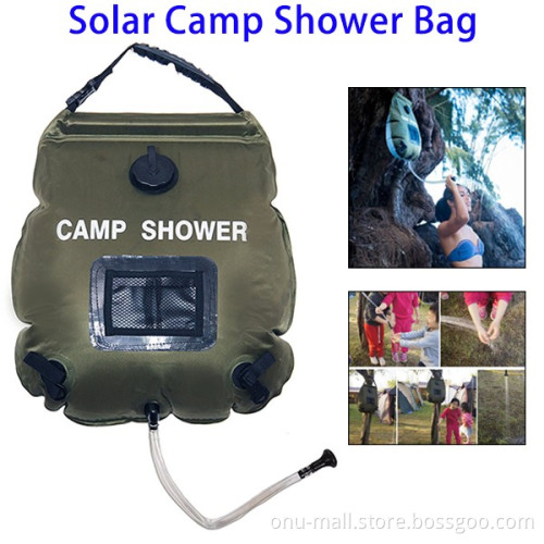 Alibaba Wholesale Price 20L Outdoor Solar Camping Shower Bag